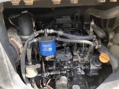 2024 Komatsu PC30MR mini excavator engine compartment view