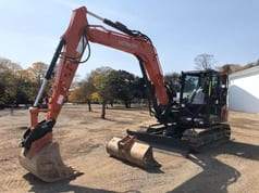 2023 Hitachi ZX95USBRP-7 crawler excavator, side view