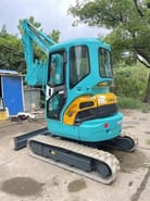2023 Kubota U35 mini excavator, front three-quarter view 2023 Kubota U35 mini excavator, front three-quarter view