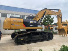 2022 Caterpillar 340D2 L crawler excavator, side profile view