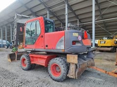 2005 Volvo EW160B wheel excavator rear view 2005 Volvo EW160B wheel excavator rear view