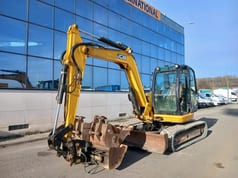 2012 JCB 8085ZTS mini excavator, side view