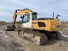 2012 Liebherr 916 crawler excavator, rear three-quarter view