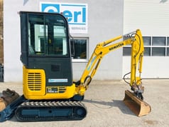 2014 Komatsu PC16R-3HS mini excavator, side view