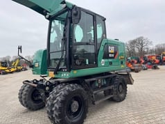 2016 Caterpillar M314F wheel excavator, side profile view