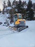 2018 Volvo ECR58D mini excavator, rear three-quarter view