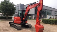 2019 Kubota U55-4 mini excavator, side view