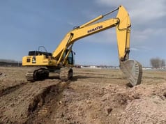 2020 Komatsu PC450 crawler excavator side view