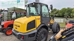 2020 New Holland W60 C mini excavator, front three-quarter view