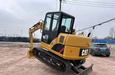 2021 Caterpillar 306D crawler excavator, rear three-quarter view