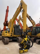 2021 Komatsu PC120 crawler excavator with tree shear attachment 2021 Komatsu PC120 crawler excavator with tree shear attachment