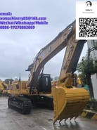 2022 Caterpillar 349D2 crawler excavator, front three-quarter view
