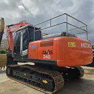2022 Hitachi Zaxis 240 crawler excavator, rear three-quarter view