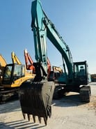 2022 Kobelco SK200 crawler excavator, front view