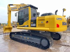 2022 Komatsu PC240LC-8 crawler excavator, rear three-quarter view