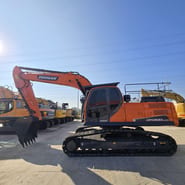 2024 Doosan DX300LC-9C crawler excavator, side profile view