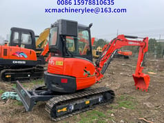 2024 Kubota U35 mini excavator, rear three-quarter view 2024 Kubota U35 mini excavator, rear three-quarter view