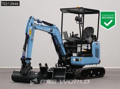 2024 Sany SY19E Mini Excavator with a light blue boom and arm, featuring a general-purpose digging bucket. 2024 Sany SY19E Mini Excavator with a light blue boom and arm, featuring a general-purpose digging bucket.