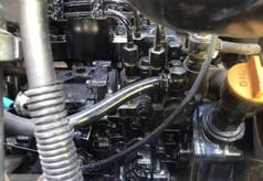 2025 Kobelco SK55 mini excavator engine bay detail