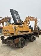 2021 Hyundai R210W-7 wheel excavator rear three-quarter view