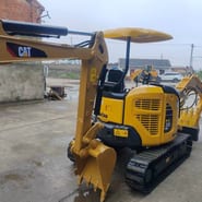 2022 Komatsu PC30MR mini excavator, rear three-quarter view