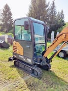 2022 CASE CX19C mini excavator, side view