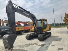 2023 Volvo EC140DL crawler excavator, side view