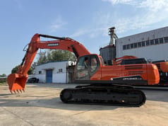 2024 Doosan DX340LC-9C crawler excavator, side view