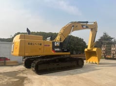 2022 Caterpillar 349D2L crawler excavator, side view