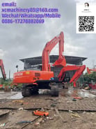 2021 Hitachi Zaxis 240 crawler excavator rear three-quarter view