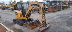 2019 Caterpillar 302.7DCR crawler excavator, front three-quarter view 2019 Caterpillar 302.7DCR crawler excavator, front three-quarter view