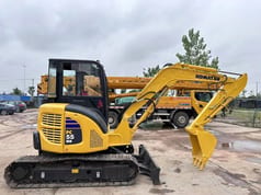 2024 Komatsu PC-55MR mini excavator, side view