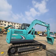 2022 Kobelco SK75-8 mini excavator, side view
