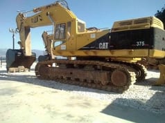 2001 Caterpillar 375ME crawler excavator, side view