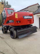 Doosan DH150W-7 wheel excavator rear view