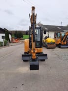 2019 Cat 303 E mini excavator, front view