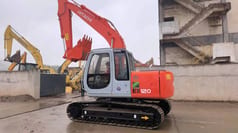 2015 Hitachi EX120-5 crawler excavator, side view