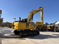 2023 Komatsu PC200-8 crawler excavator, rear three-quarter view