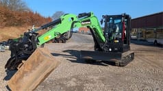 2026 Eurotrac HE60-EV mini excavator, side view