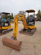 2022 Komatsu PC24MR-5 mini excavator, front three-quarter view