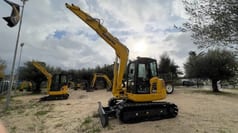 2022 Komatsu PC80MR-5 mini excavator, side profile view