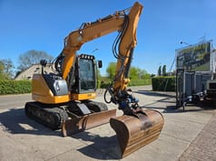 2017 CASE CX75C SR mini excavator, side view
