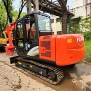 2016 Hitachi EX60 ZX60 crawler excavator, rear three-quarter view 2016 Hitachi EX60 ZX60 crawler excavator, rear three-quarter view