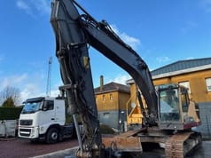 2015 Volvo EC250ENL crawler excavator, front three-quarter view