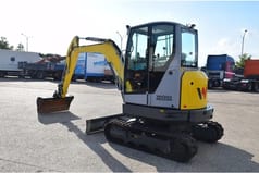 2021 Wacker Neuson EZ36 mini excavator, rear three-quarter view