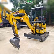2025 XCMG XE17U mini excavator, three-quarter view