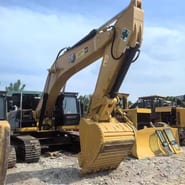 2020 Caterpillar 336D crawler excavator, front three-quarter view