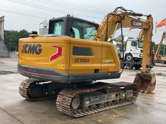 2024 XCMG XE105GA crawler excavator rear three-quarter view
