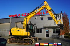 2016 JCB JS145LC crawler excavator side view