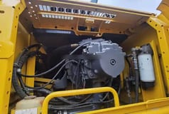 2017 Komatsu PC400-7 crawler excavator engine compartment view